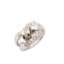 1.11ct Diamond ring set 19K white gold 13.5 grams appraisal $8,800.00  Size-8 