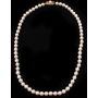 AKOYA 64 Pearl necklace 20 inch 7-7.5mm cream/pink 14K with appraisal $2,100. 