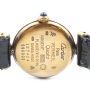 Cartier Must de Vermeil 925 Gold Plated Quartz Watch Ref 590002