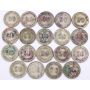 Lot of 19 Kwangtung Republic Era 1919-1922 20 cent silver coins VG-VF condition
