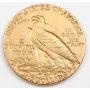 1927 Indian Gold Quarter Eagle $2.50 EF details reverse scratches