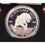 2015 $20 American Scimitar Sabre-Tooth Cat Prehistoric Animals Fine Silver Coin