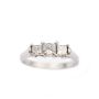 1.00ct Princess cut Diamonds ring BIRKS 18k wg 950 platinum 