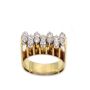0.70ct Diamonds tcw 14K yg ring 14 diamonds 10.2g w/appraisal $4200. Size-5