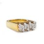 0.70ct Diamonds tcw 14K yg ring 14 diamonds 10.2g w/appraisal $4200. Size-5