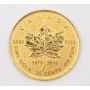 2019 Canada 25 cent 40th Anniversary of the Maple Leaf  Pure Gold Coin 