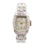 c1950 Platinum Ladies Tornay watch 1.12ct Diamonds 6.25 inches 