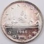 1946 Canada silver dollar Choice AU/UNC