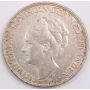 1931 Netherlands 2 1/2 Gulden silver coin nice AU