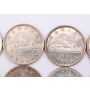 20x 1950 & 1951 Canada silver dollars 9x 1950 and 11x 1951 20-coins VF to EF+