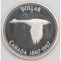 1967 Canada silver dollar Choice Cameo Specimen from gold set