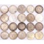 20x 1939 Canada silver dollars 20-coins VF to AU