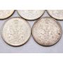 5x 1959 Canada 50 cents 5-coins UNC to Choice UNC