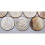 7x 1960 Canada 50 cents 7-coins UNC to Choice UNC