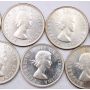 7x 1960 Canada 50 cents 7-coins UNC to Choice UNC
