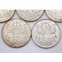 5x 1943 Canada 50 5-coins EF to AU