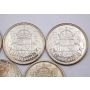 7x 1958 Canada 50 cents 7-coins Choice EF+ to Choice AU/UNC