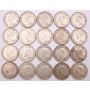 20x 1947 straight 7 Canada 50 cents 20-coins VG or better