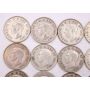 20x 1947 curved 7 Canada 50 cents 20-coins VG or better