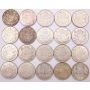 20x 1951 and 1952 Canada 50 cents 11x1951 9x1952 20-coins  EF to AU
