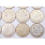 20x 1951 and 1952 Canada 50 cents 11x1951 9x1952 20-coins  EF to AU