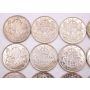 20x Canada 50 cents 4x1943 16x1945 20-coins VF to EF+