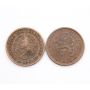 1901 and 1903 Netherlands 1/2 cents 2-coins EF-AU