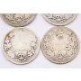 4x Canada Queen Victoria 25 cents 1899 2x1900 1901 4-coins AG/G