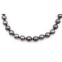 Tahitian Black Pearl necklace 35X 11.15mm-13.40mm pearls 18 inch with appraisal $12,800.