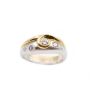 0.36ct tcw Diamond wg/yg ring 6.3 grams with appraisal $2,800.00 Size-6