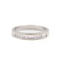 18 Karat White Gold Ladies 0.25 Carat Diamond Wedding Band Ring