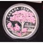 2016 $15 Fine Silver Coin - Cherry Blossoms