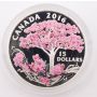 2016 $15 Fine Silver Coin - Cherry Blossoms