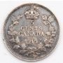 1915 Canada 5 cents silver coin very nice EF+