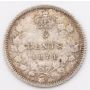 1874H Plain-4 Canada 5 cents nice AU+