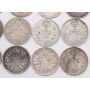 15X 1903 Small H Canada 5 cents silver coins 15-coins VG or better