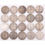 20X 1910 Canada 5 cents silver coins 20-coins Good to FINE
