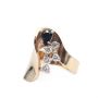 14K yg Sapphire and Diamond ring with appraisal $3800.  Size- 5.5