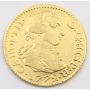 1772 PJ Spain 1/2 Escudo gold coin  ex-jewelry mount removed VF+