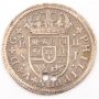 1722 Spain 2 Reales silver coin 4.98 grams VF details damaged 2 small holes