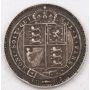 1887 Great Britain Shilling Victoria Jubilee Head Shield in Garter VF