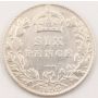 1898 Great Britain 6 pence silver coin nice VF+
