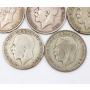 5X Great Britain Half Crowns silver 1917 1918 1920 1921 1923 5-coins circulated