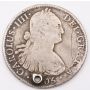 1805 Mo TH Mexico 8 Reales silver coin 26.38 grams damaged hole