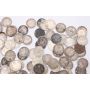 158x King George V Canada 5 cents silver coins 158-coins all damaged