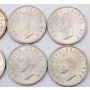 1952 South Africa 5 Shillings 10x Large silver coins Capetown 10-coins AU-UNC