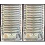 25x 1973 Canada $1 replacement banknotes 