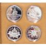 24x Canadian Proof Silver $1 Dollars 1985 to 2010 In RCM Leather Holder 