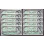 10x 1967 Canada $1 dollar banknotes Centennial GEM UNC65 EPQ