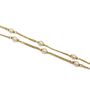 Beautiful 10K Yellow Gold Pearl Necklace Fine Jewelry 21